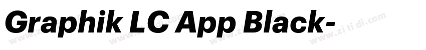 Graphik LC App Black字体转换 Graphik LC App Black字体转换